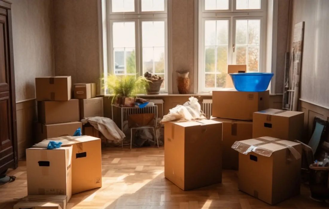 A house clearance in progress in Huddersfield by Bellwoods