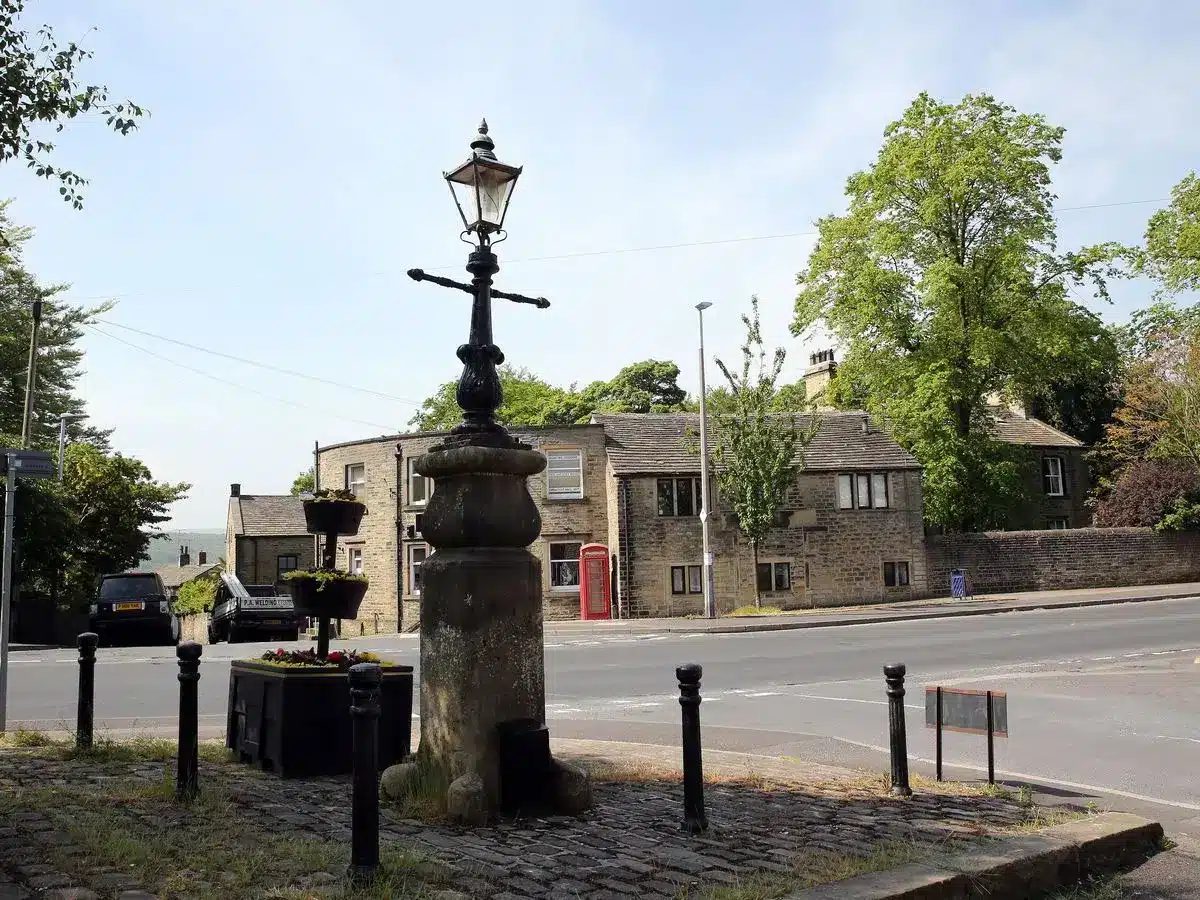 The village of Netherton above the Holme Valley